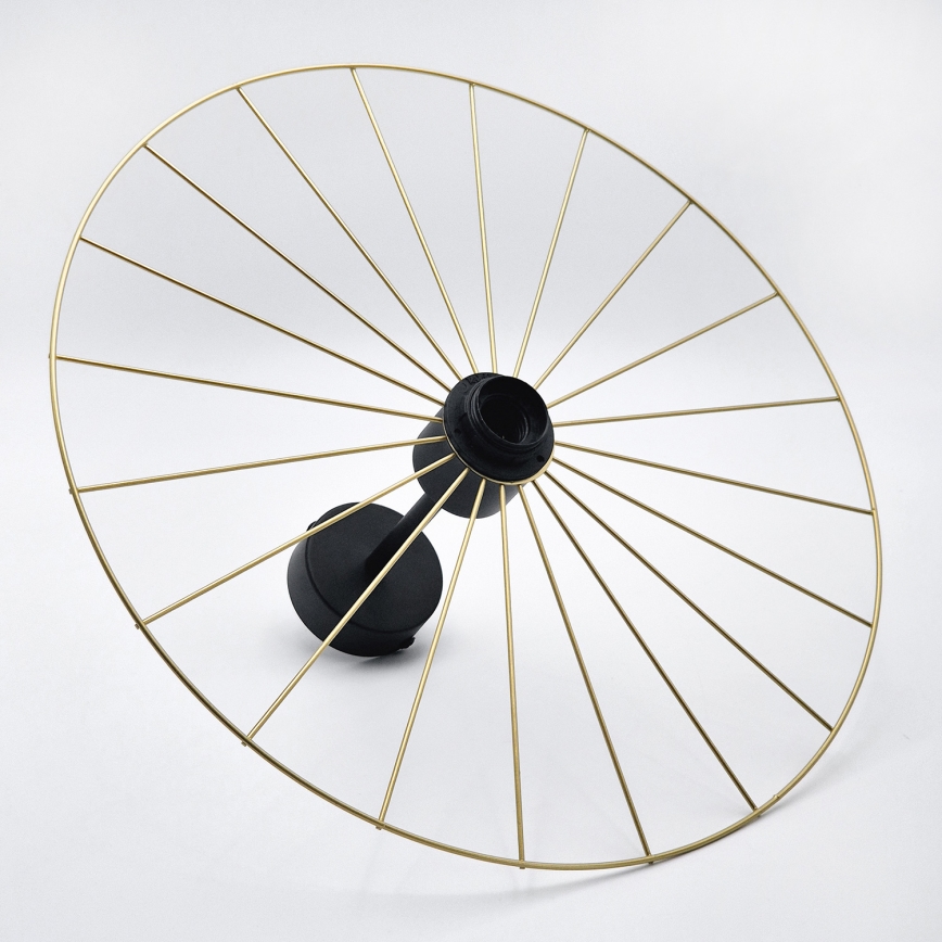 Висящ полилей MONTANA 1xE27/15W/230V Ø 45 cm златист/черен