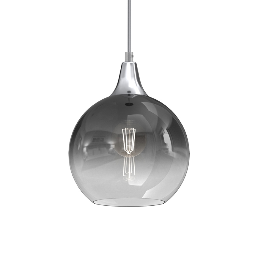 Висящ полилей MONTE 1xE27/60W/230V Ø 20 cм матов хром