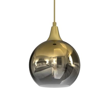 Висящ полилей MONTE 1xE27/60W/230V Ø 20 cм златист