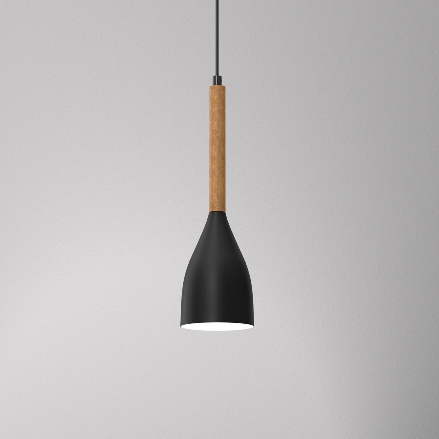 Висящ полилей MUZA NEW 1xE27/60W/230V черен