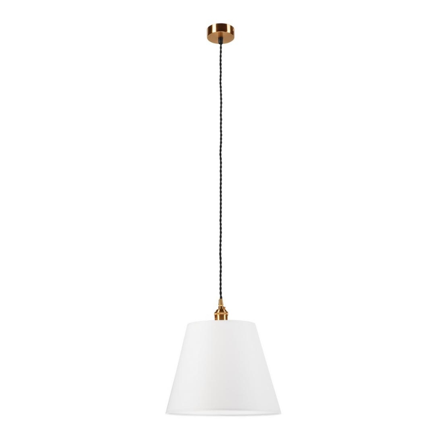 Висящ полилей NELLY 1xE27/60W/230V бял/мед