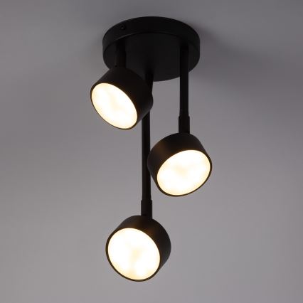 Висящ полилей NEMO 3xGX53/12W/230V черен
