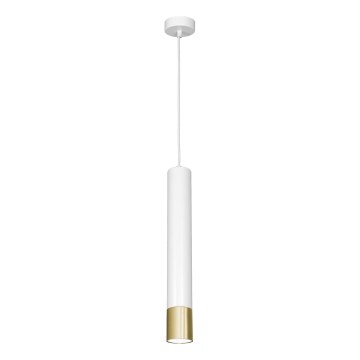 Висящ полилей NEST 1xGU10/8W/230V бял/златист