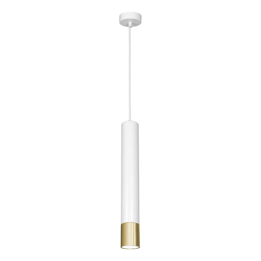 Висящ полилей NEST 1xGU10/8W/230V бял/златист