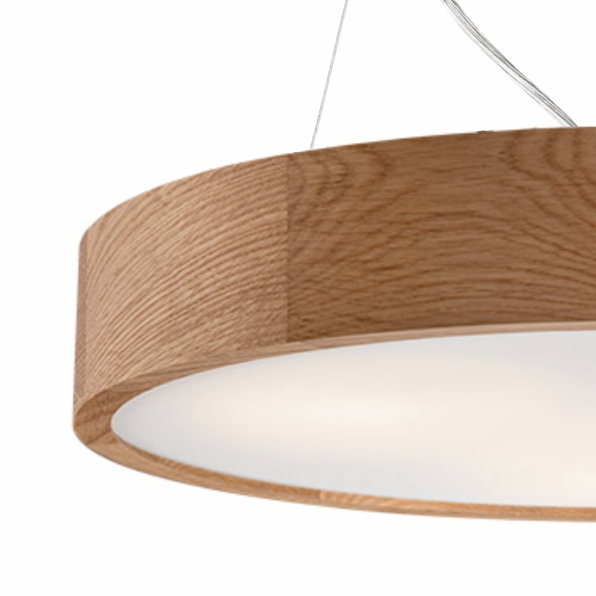 Висящ полилей OAK 2xE27/60W/230V дъб Ø 37 см