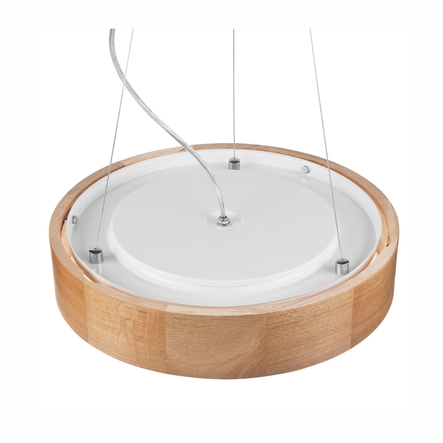 Висящ полилей OAK 2xE27/60W/230V дъб Ø 37 см