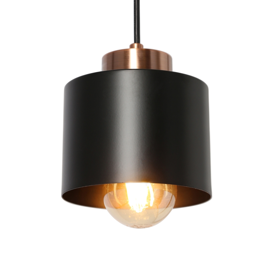 Висящ полилей OLENA 1xE27/60W/230V черен