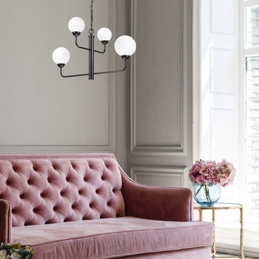 Висящ полилей OSCAR 4xG9/5W/230V черен