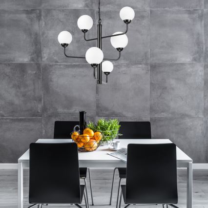 Висящ полилей OSCAR 6xG9/5W/230V черен