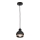 Висящ полилей OVAL 1xE27/60W/230V черен