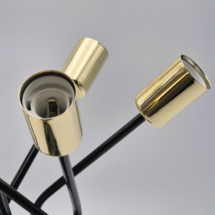 Висящ полилей PRIYA 5xE27/15W/230V черен