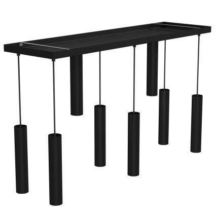 Висящ полилей RAITO 8xGU10/8W/230V черен