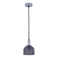 Висящ полилей REFLECT 1xE27/15W/230V сив/лъскав хром