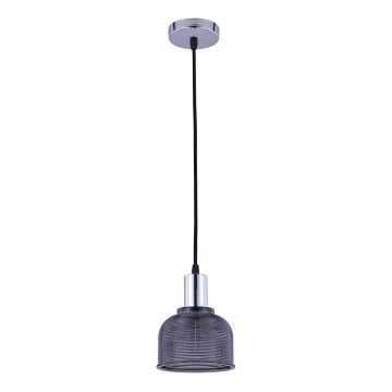 Висящ полилей REFLECT 1xE27/15W/230V сив/лъскав хром