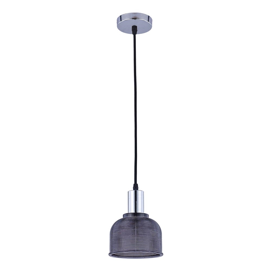 Висящ полилей REFLECT 1xE27/15W/230V сив/лъскав хром