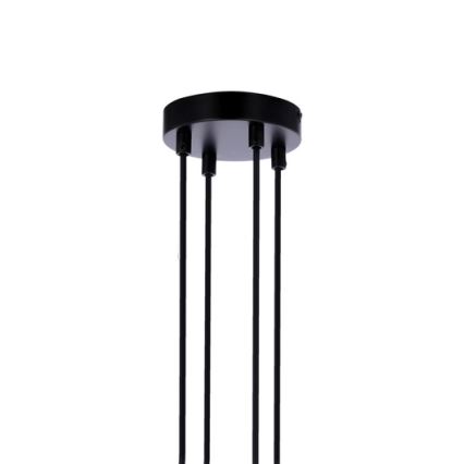 Висящ полилей RENO 4xE27/40W/230V черен/кафяв