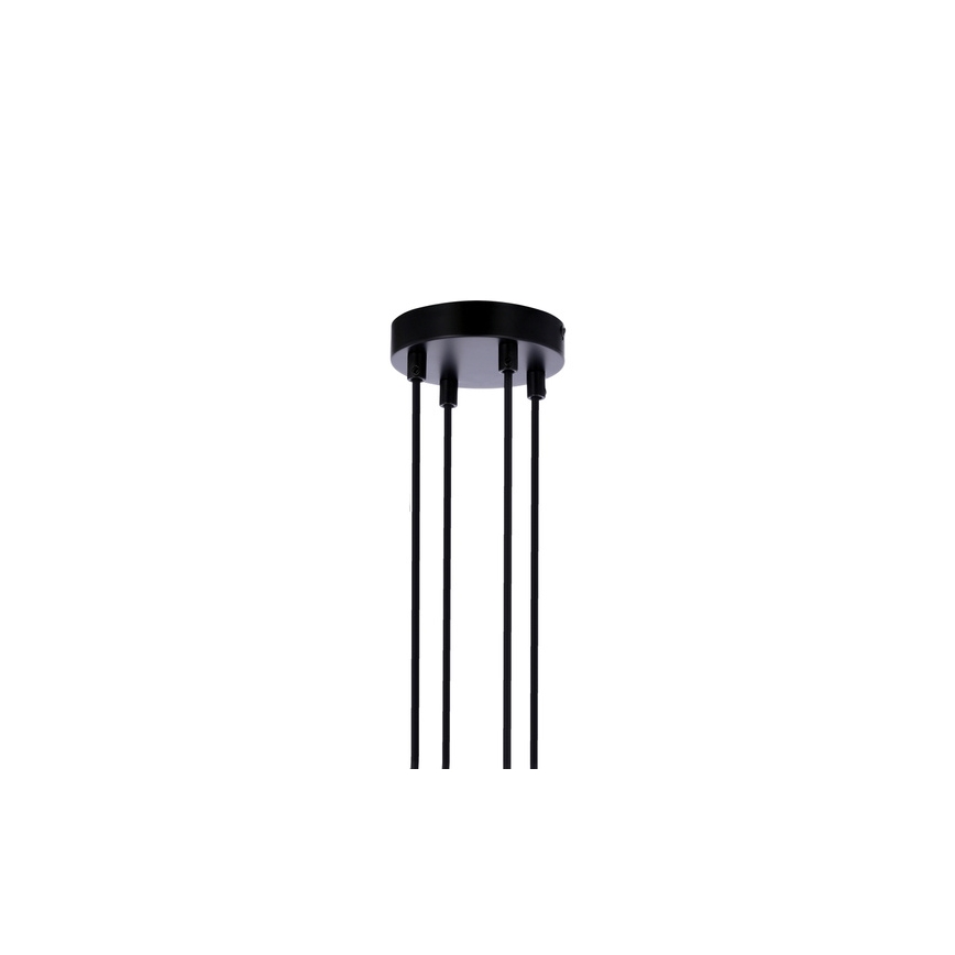 Висящ полилей RENO 4xE27/40W/230V черен/кафяв
