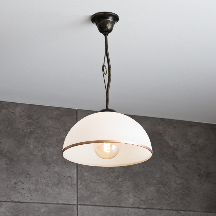 Висящ полилей RETRO 1xE27/60W/230V черна патина