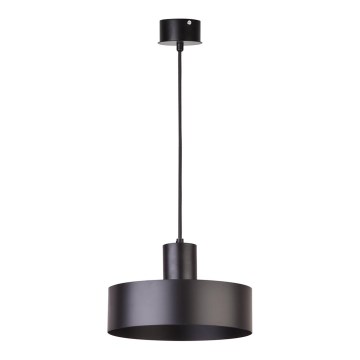 Висящ полилей RIF 1xE27/60W/230V Ø 25 см черен