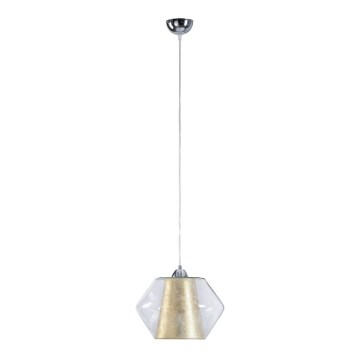 Висящ полилей RODOES 1xE27/60W/230V златист