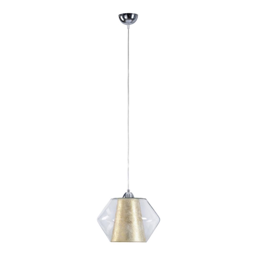 Висящ полилей RODOES 1xE27/60W/230V златист
