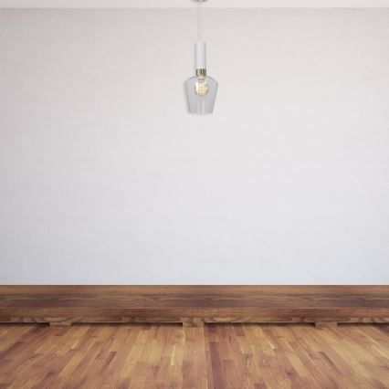 Висящ полилей ROMA WHITE 1xE27/60W/230V