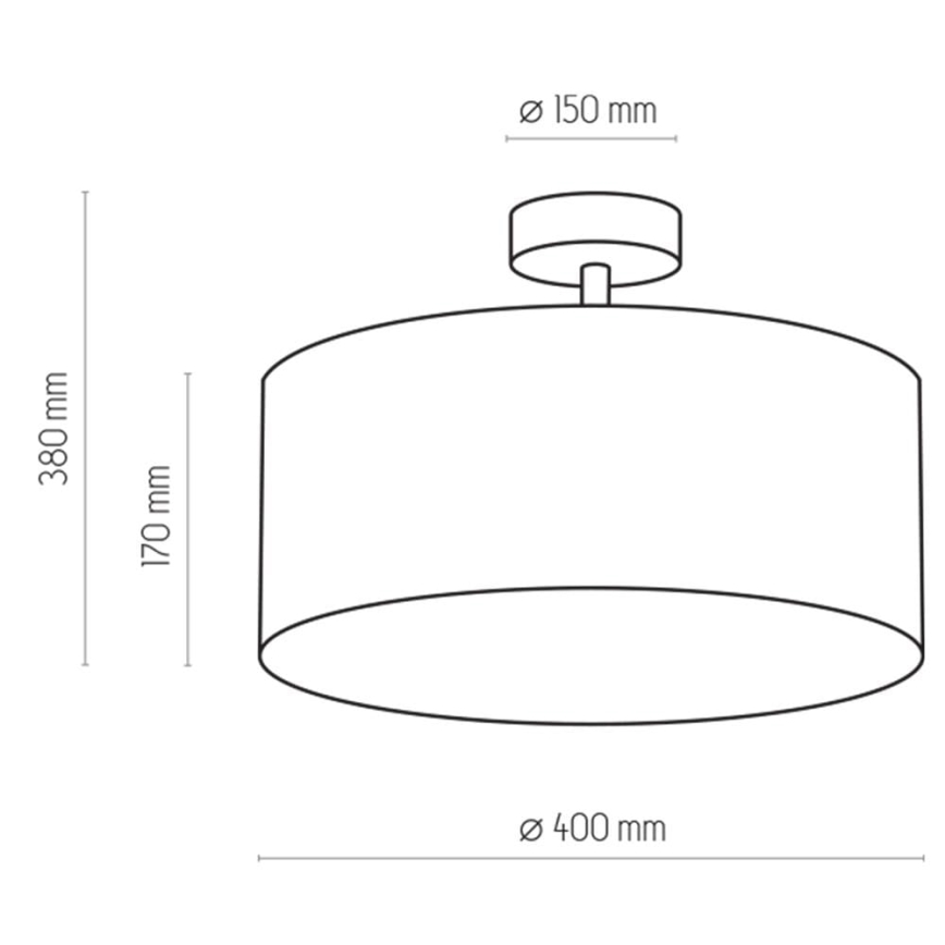 Висящ полилей RONDO 4xE27/15W/230V ⌀ 40 см бежов