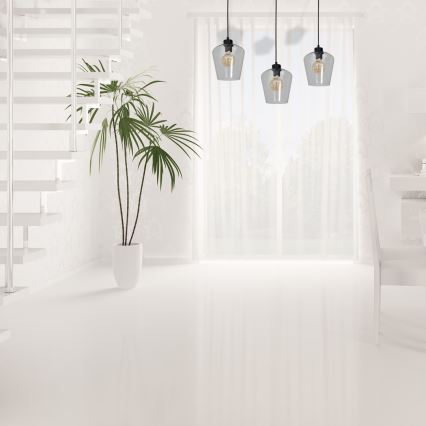Висящ полилей SANTIAGO 3xE27/60W/230V прозрачен