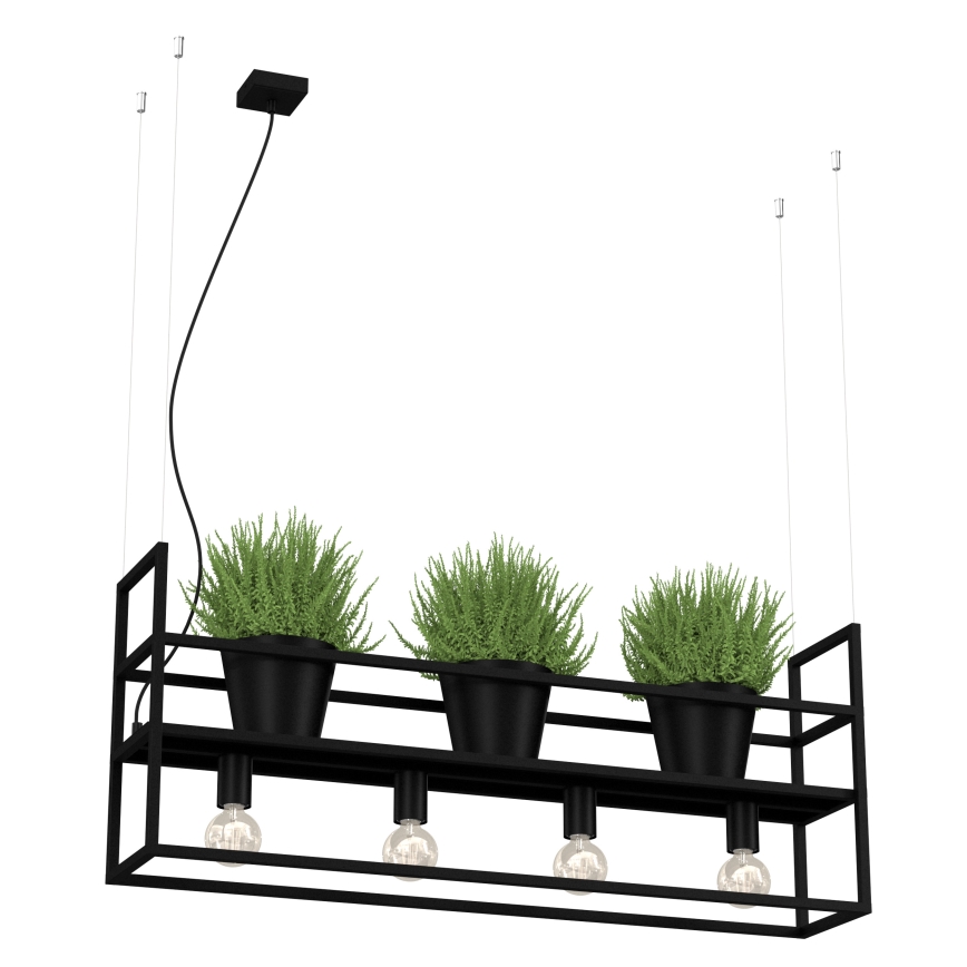 Висящ полилей SHELF 4xE27/60W/230V