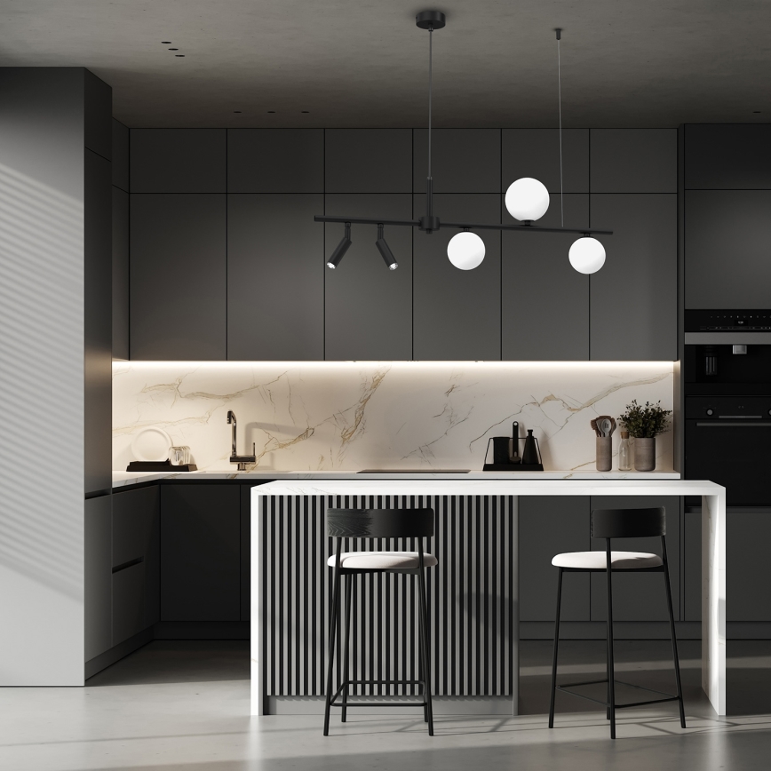 Висящ полилей SIRIO 5xG9/25W/230V черен