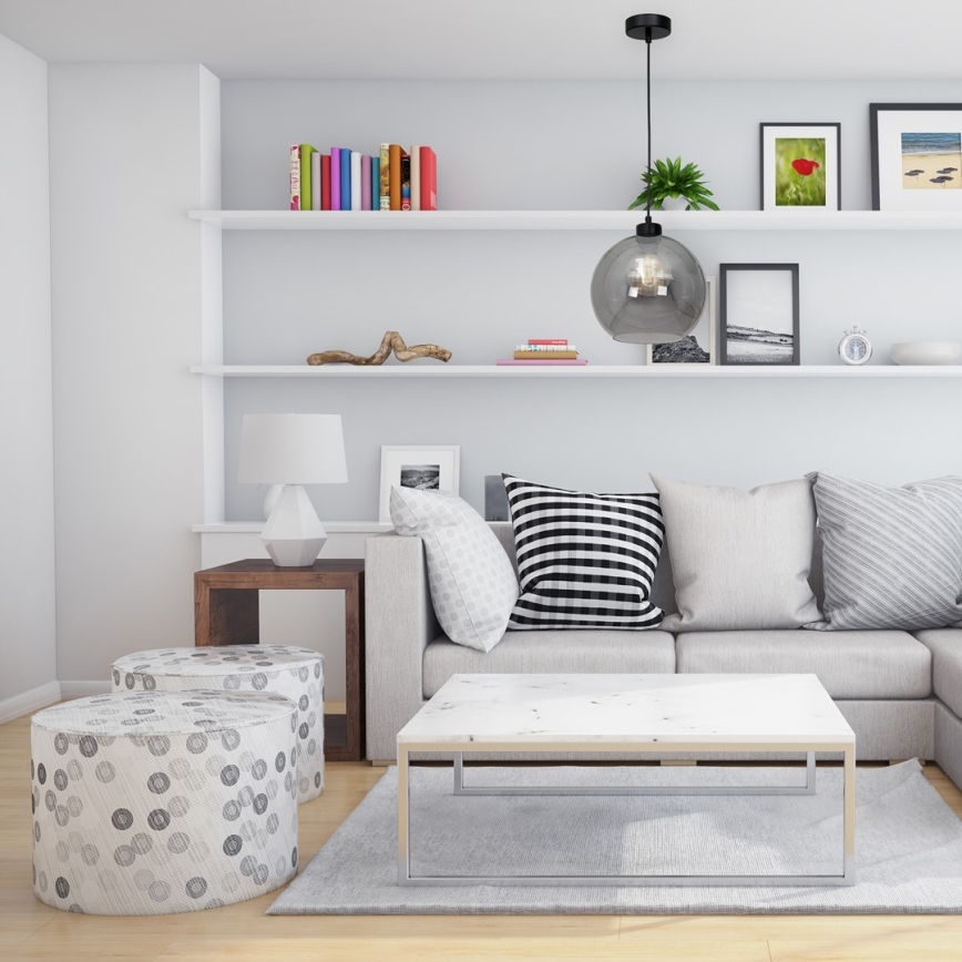 Висящ полилей SOFIA 1xE27/60W/230V черен