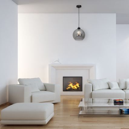 Висящ полилей SOFIA 1xE27/60W/230V черен