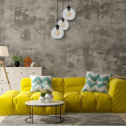 Висящ полилей SOFIA 3xE27/60W/230V прозрачен