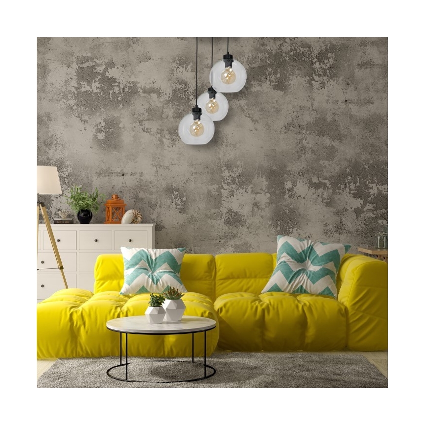 Висящ полилей SOFIA 3xE27/60W/230V прозрачен