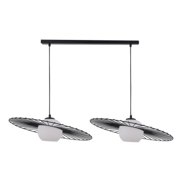 Висящ полилей SOL 2xE27/60W/230V черен