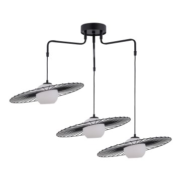 Висящ полилей SOL 3xE27/60W/230V черен