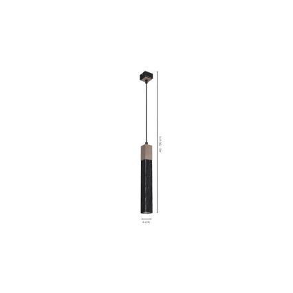 Висящ полилей SOLO 1xGU10/MR11/40W/230V черен