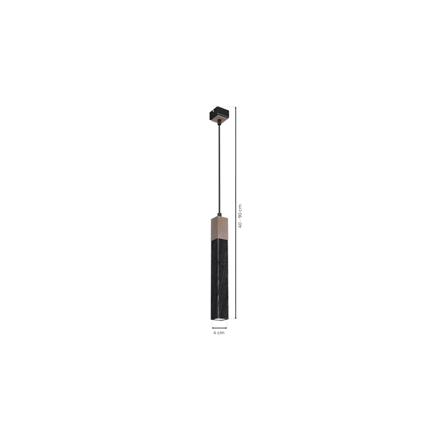Висящ полилей SOLO 1xGU10/MR11/40W/230V черен