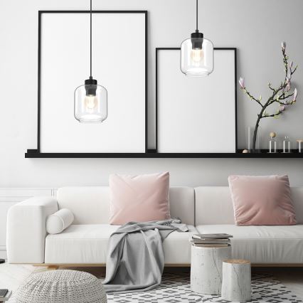 Висящ полилей SOMBRA 1xE27/60W/230V прозрачен