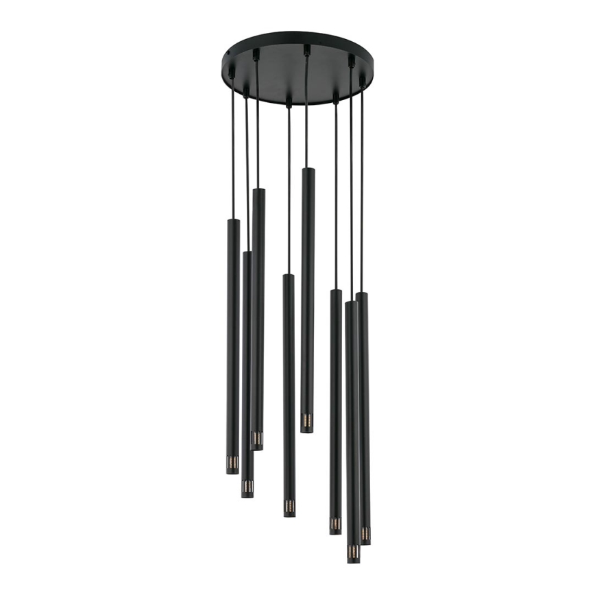Висящ полилей STALACTITE LASER 8xG9/2,5W/230V черен
