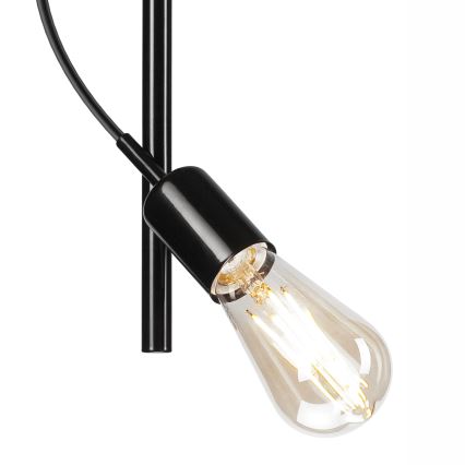 Висящ полилей TARO 1xE27/60W/230V черен