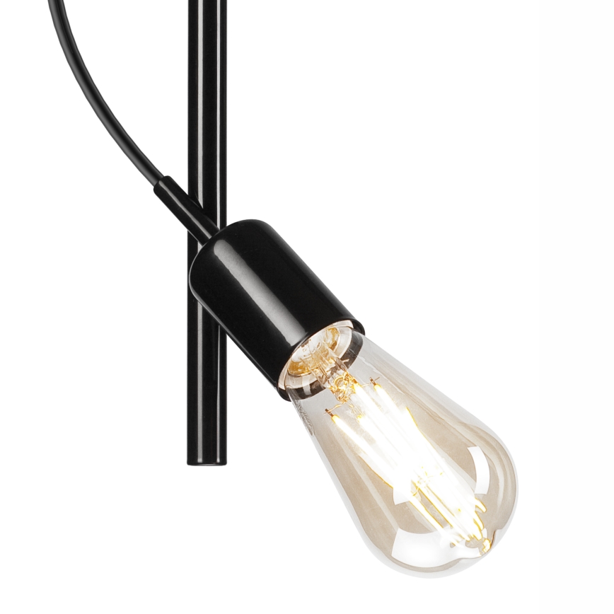 Висящ полилей TARO 1xE27/60W/230V черен