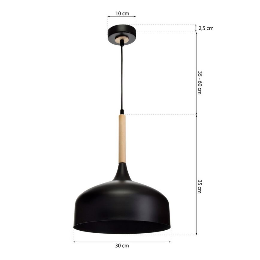 Висящ полилей TAYLOR 1xE27/60W/230V