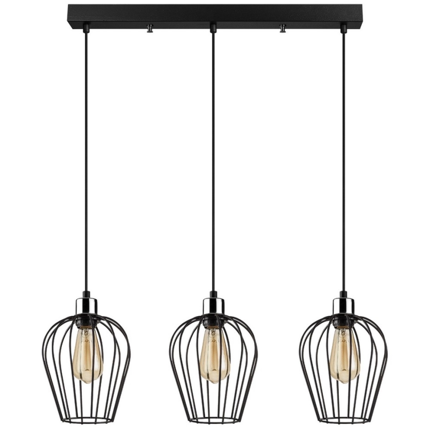 Висящ полилей TEL 3xE27/100W/230V