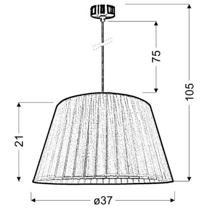 Висящ полилей TIZIANO 1xE27/60W/230V розов