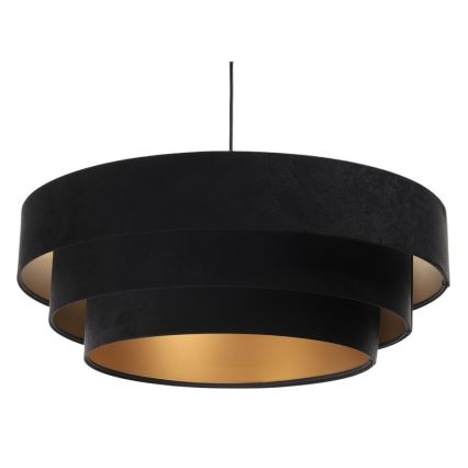 Висящ полилей TRINITI 1xE27/60W/230V черен/златист