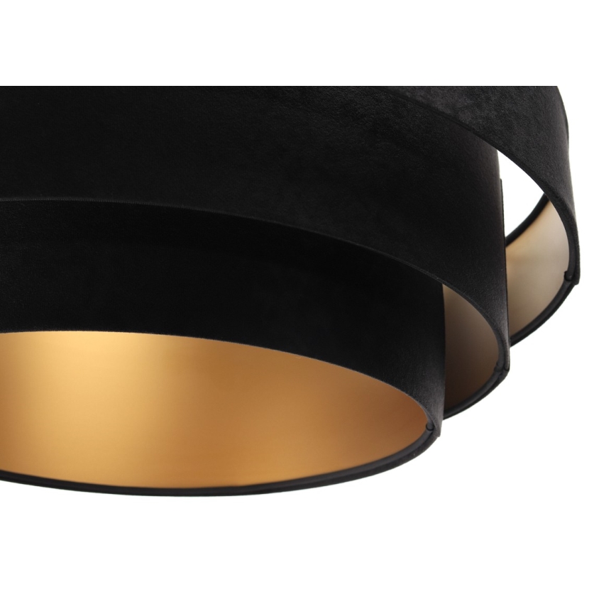 Висящ полилей TRINITI 1xE27/60W/230V черен/златист