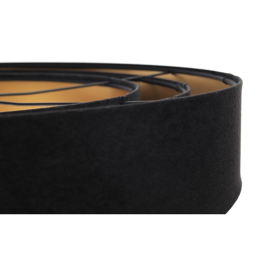 Висящ полилей TRINITI 1xE27/60W/230V черен/златист