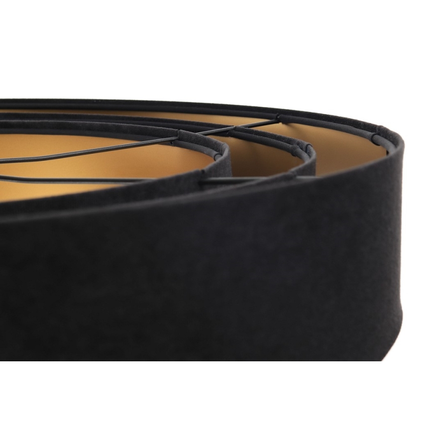 Висящ полилей TRINITI 1xE27/60W/230V черен/златист