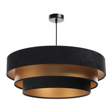 Висящ полилей TRINITI 1xE27/60W/230V черен/златист